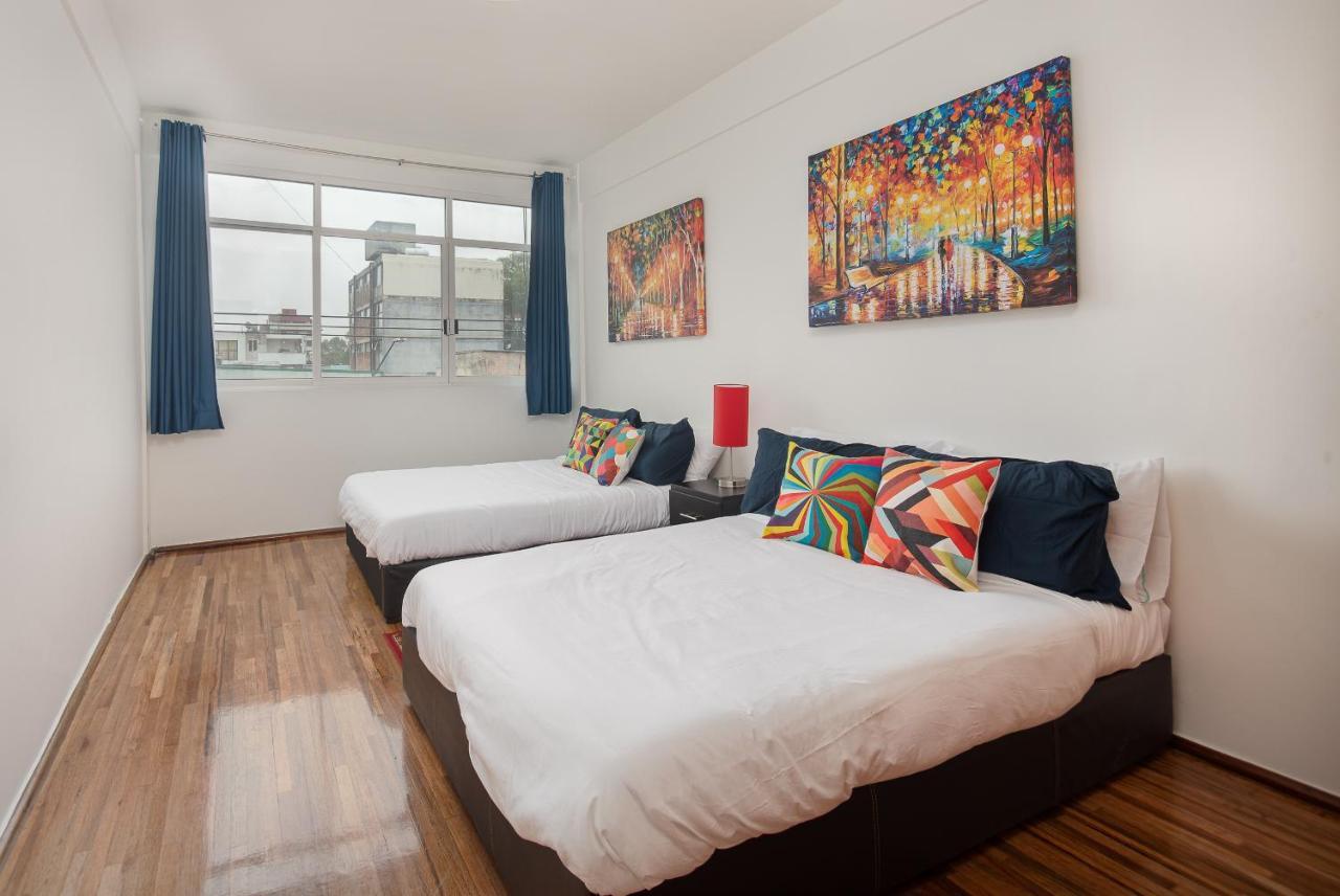 Roma Sur Apartments With Balcony - Family Friendly Kota Meksiko Bagian luar foto